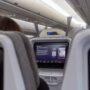 A finnair seatback screen
