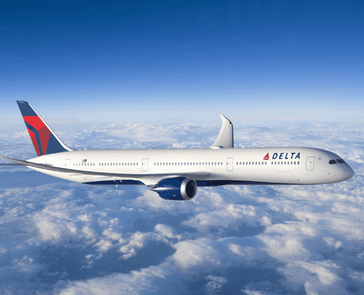 a plane flying in the sky