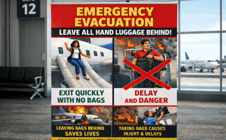 a sign with images of people on a slide