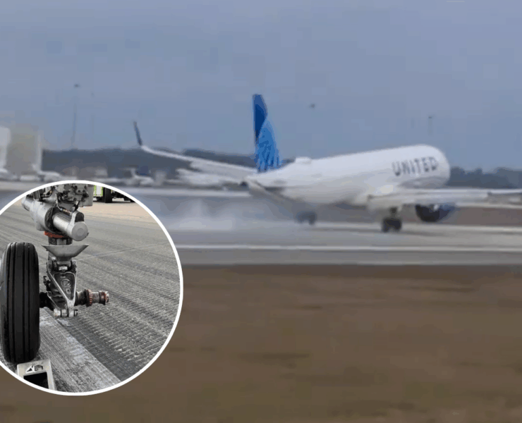 a video camera on a runway