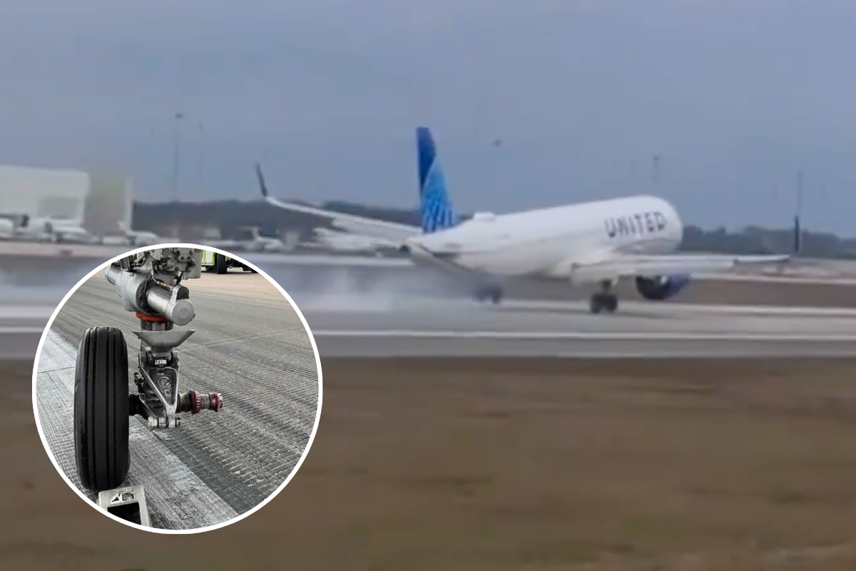 a video camera on a runway