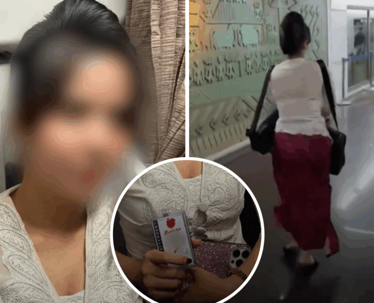 a woman in a white shirt