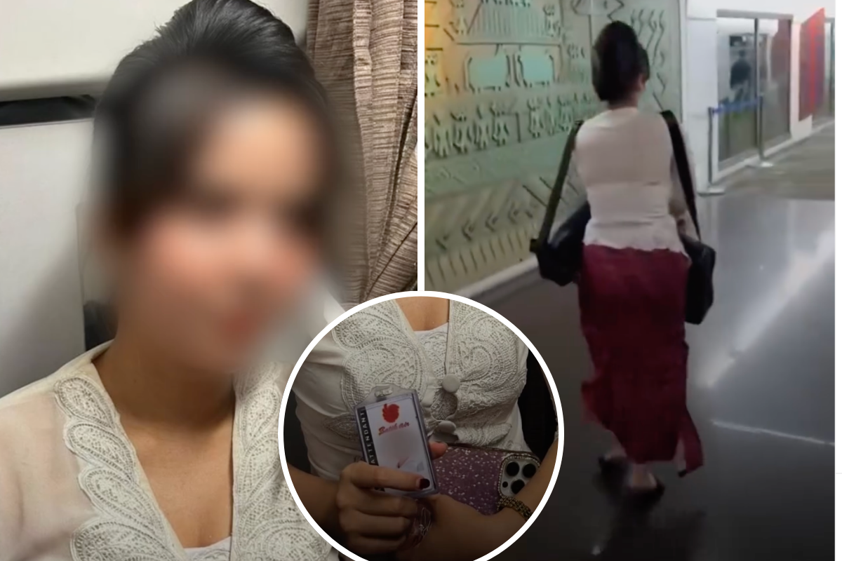 a woman in a white shirt