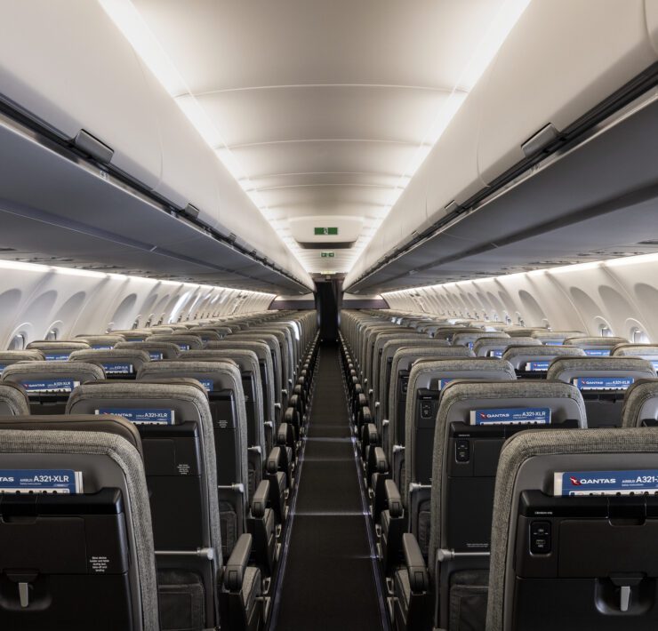 the insider of a Qantas Airbus A321XLR