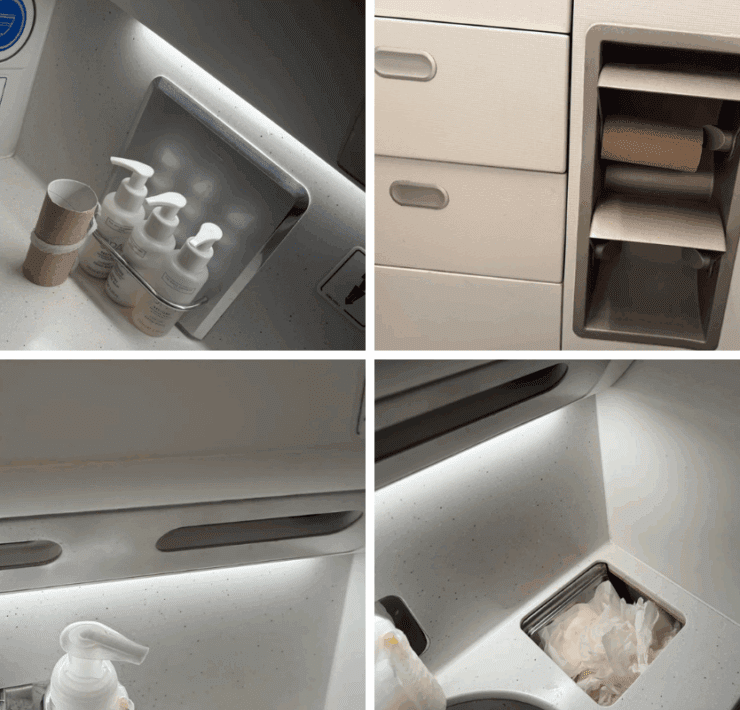 a toilet paper roll and tissue paper holder