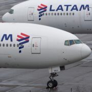 two LATAM Boeing 777s on the tarmac