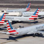 airplanes parked on a runway