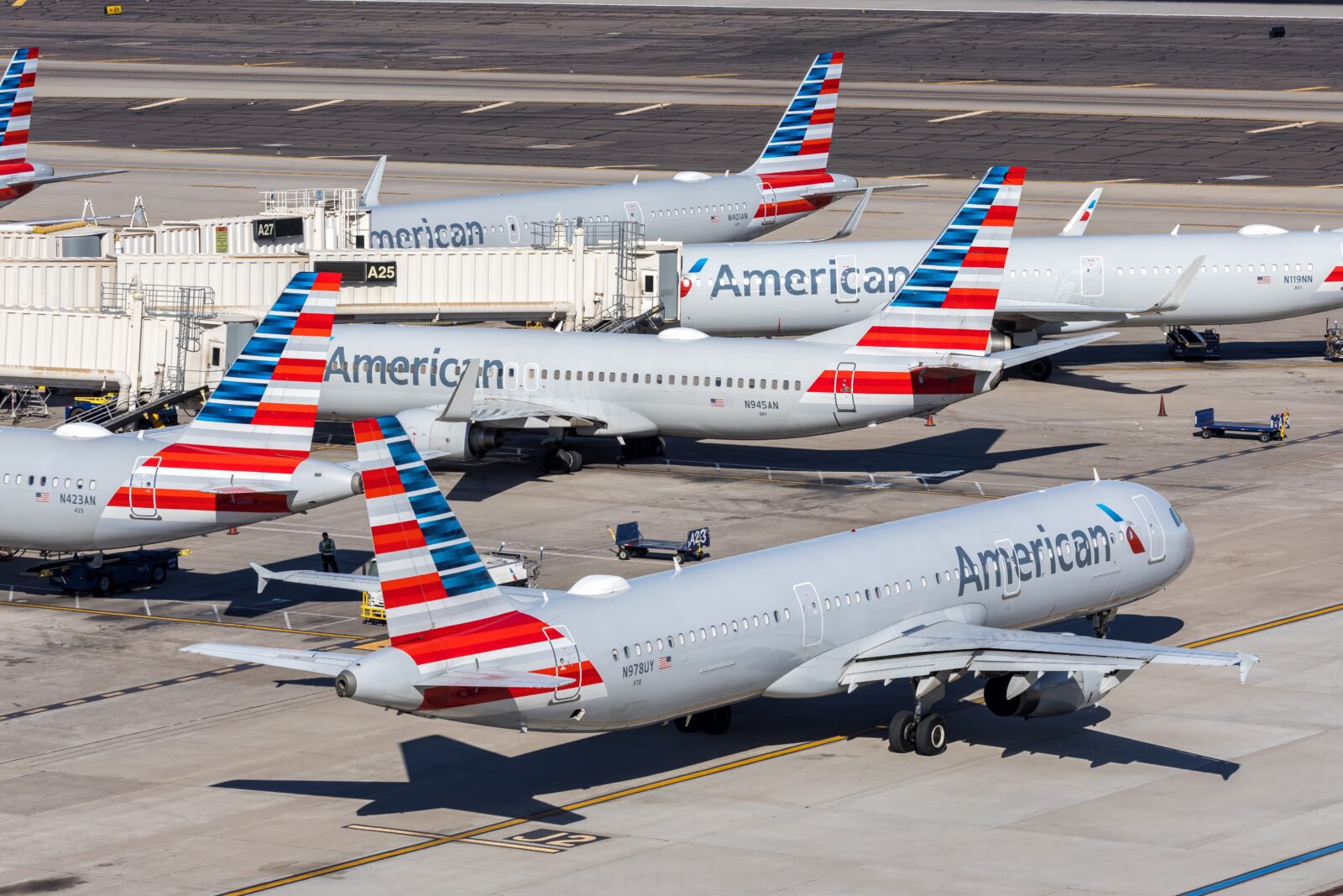 airplanes parked on a runway