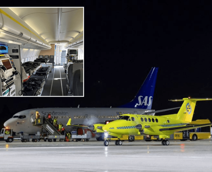 a yellow airplane and a plane