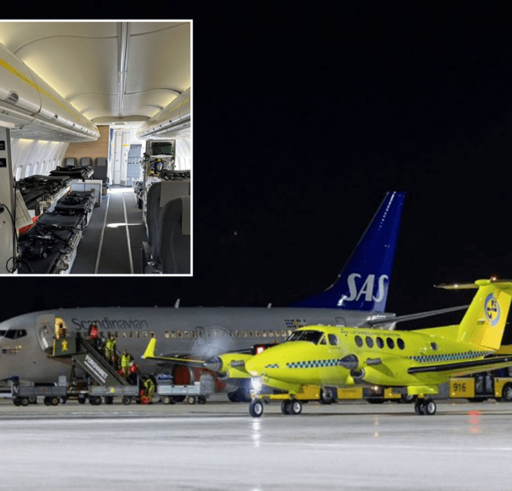 a yellow airplane and a plane