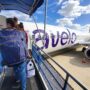 passengers boarding an avelo airlines plane
