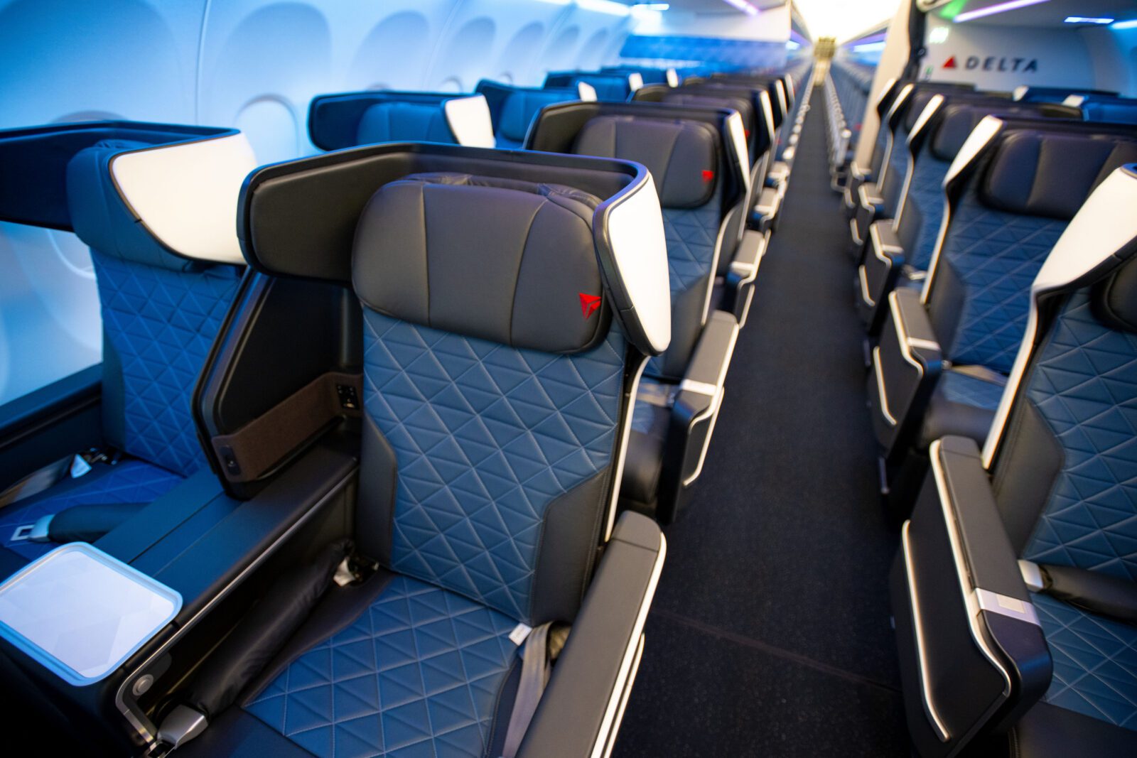Delta Air Lines' new domstic First Class recliners