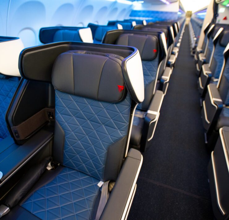 Delta Air Lines' new domstic First Class recliners