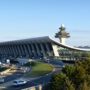 the main terminal building at washington dulles airport