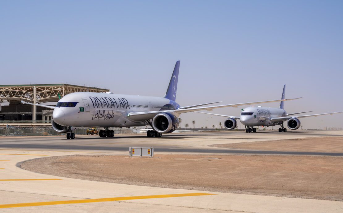 TWO RIYADH AIR PLANES LAND IN RIYADH FOR THE FIRST TIME