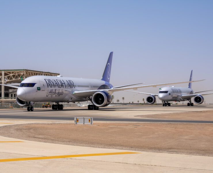 TWO RIYADH AIR PLANES LAND IN RIYADH FOR THE FIRST TIME