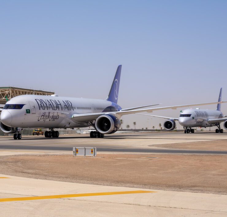TWO RIYADH AIR PLANES LAND IN RIYADH FOR THE FIRST TIME