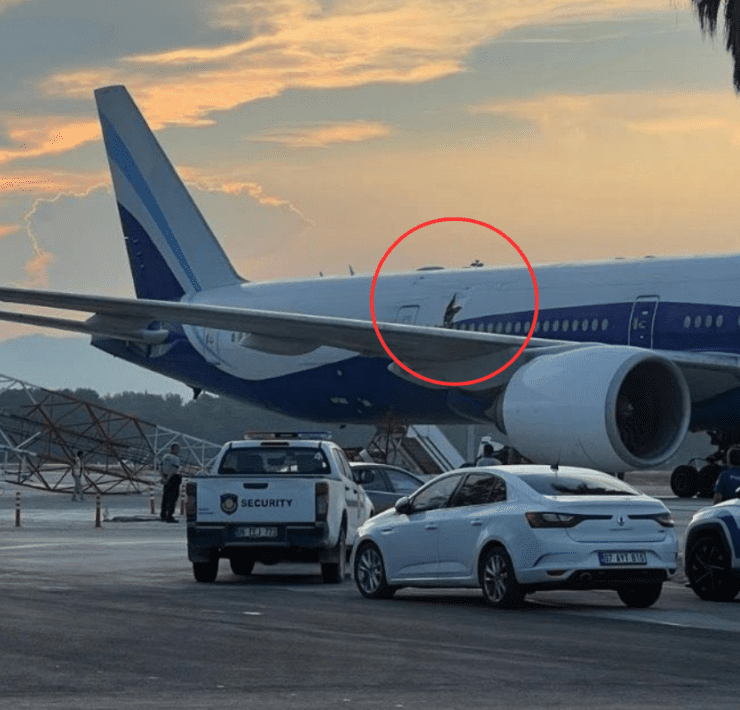 damage to a turkish airlines boeing 777