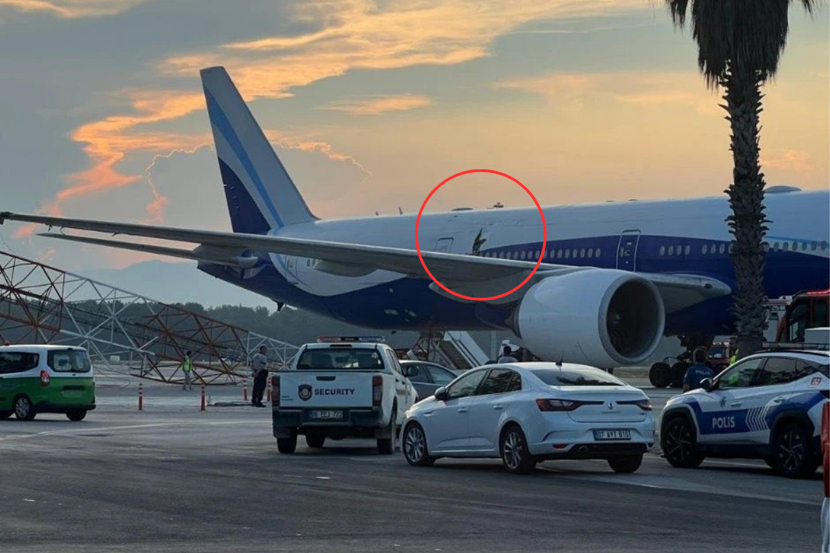 damage to a turkish airlines boeing 777