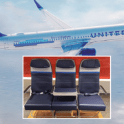 a rendering of the a321xlr and an inset picture of a new Economy product