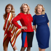 A montage of Southwest Airlines flight attendant Sandra Force
