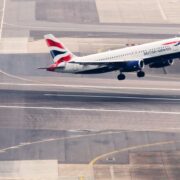 a british airways a320 taking off