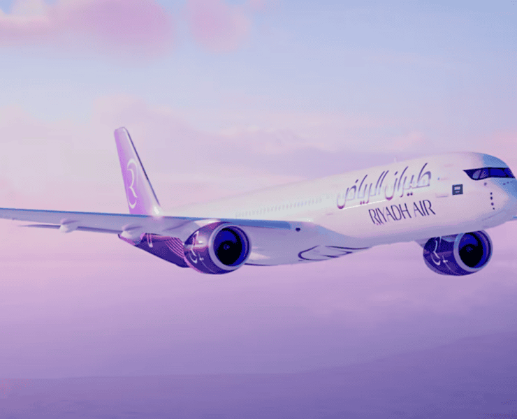 a rendering of a Riyadh Air A350-1000