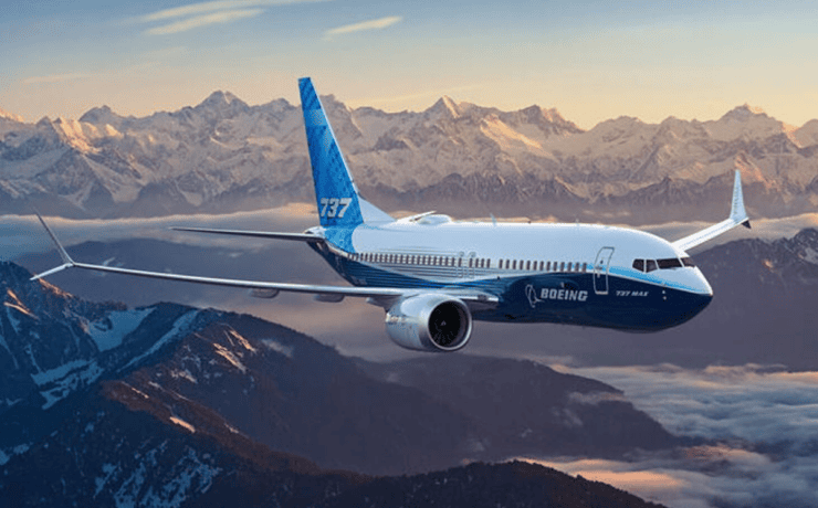 a rendering of the boeing 737max-7