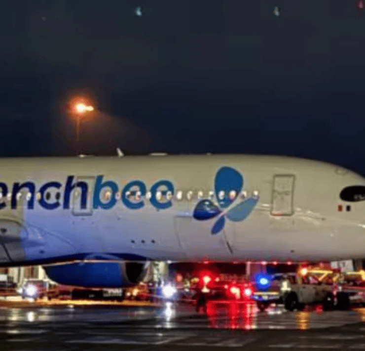 Frenchbee airbus a350 involved in accident at YVR airport