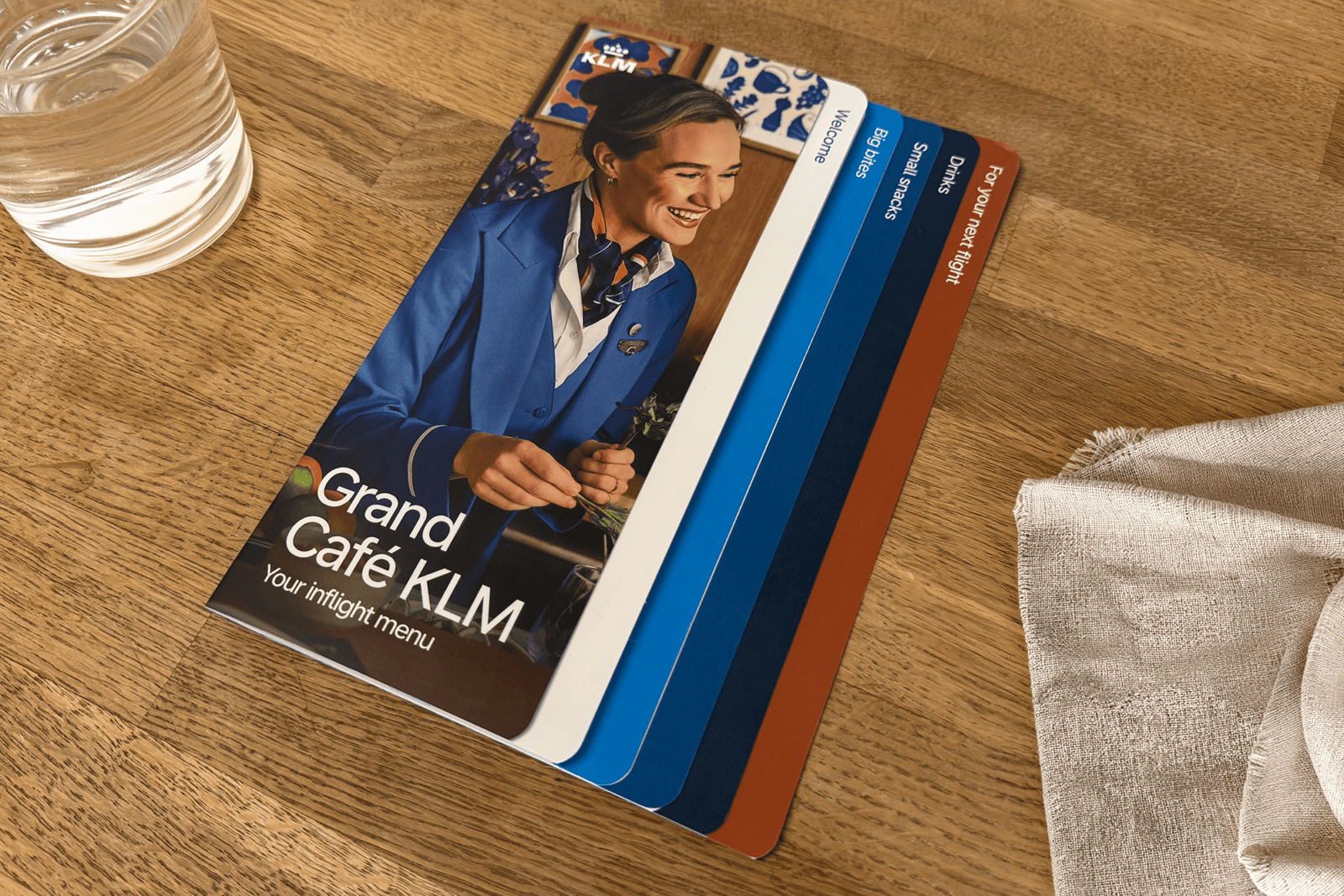 a brochure for KLM's new buy on board selection