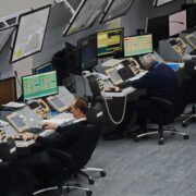 an air traffic control room